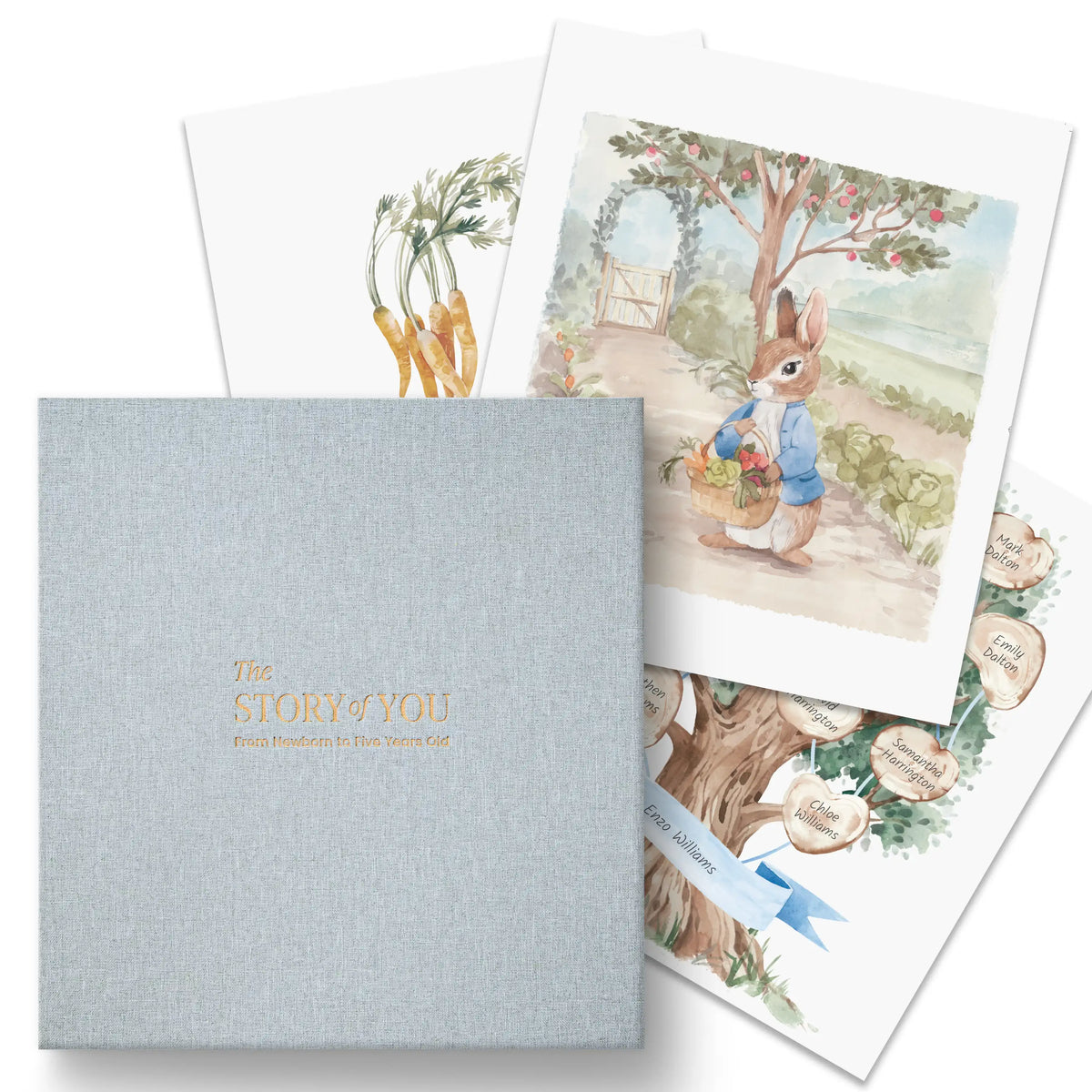 Bunny & Burrow Baby Memory Book (0–5 Years)