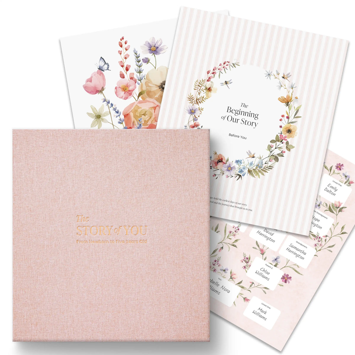 Petal & Bloom Baby Memory Book (0–5 Years)