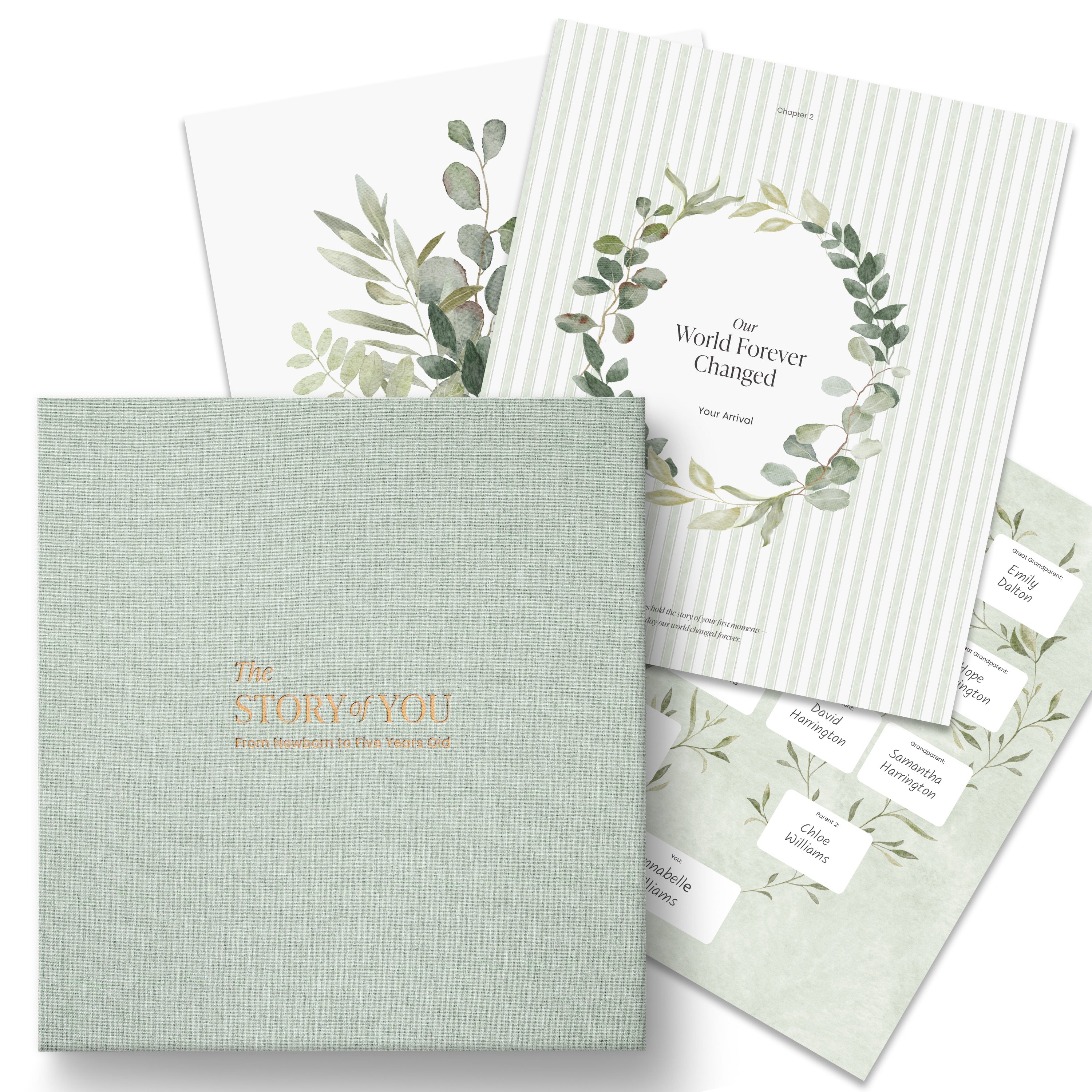 Foliage Baby Memory Book (0–5 Years)