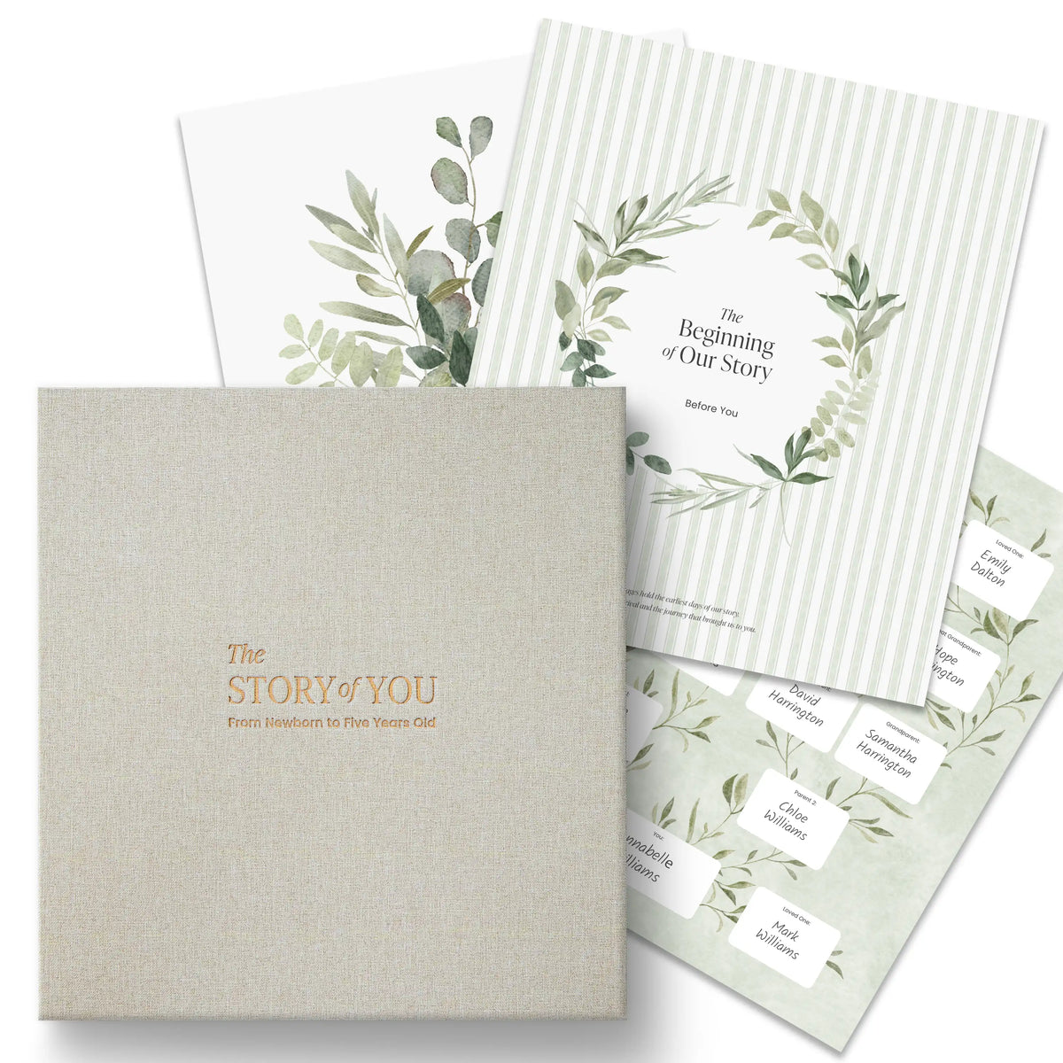 Fern & Flora Baby Memory Book (0–5 Years)