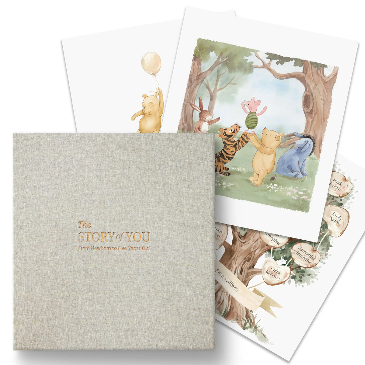 Hunny Bear Baby Memory Book (0–5 Years)