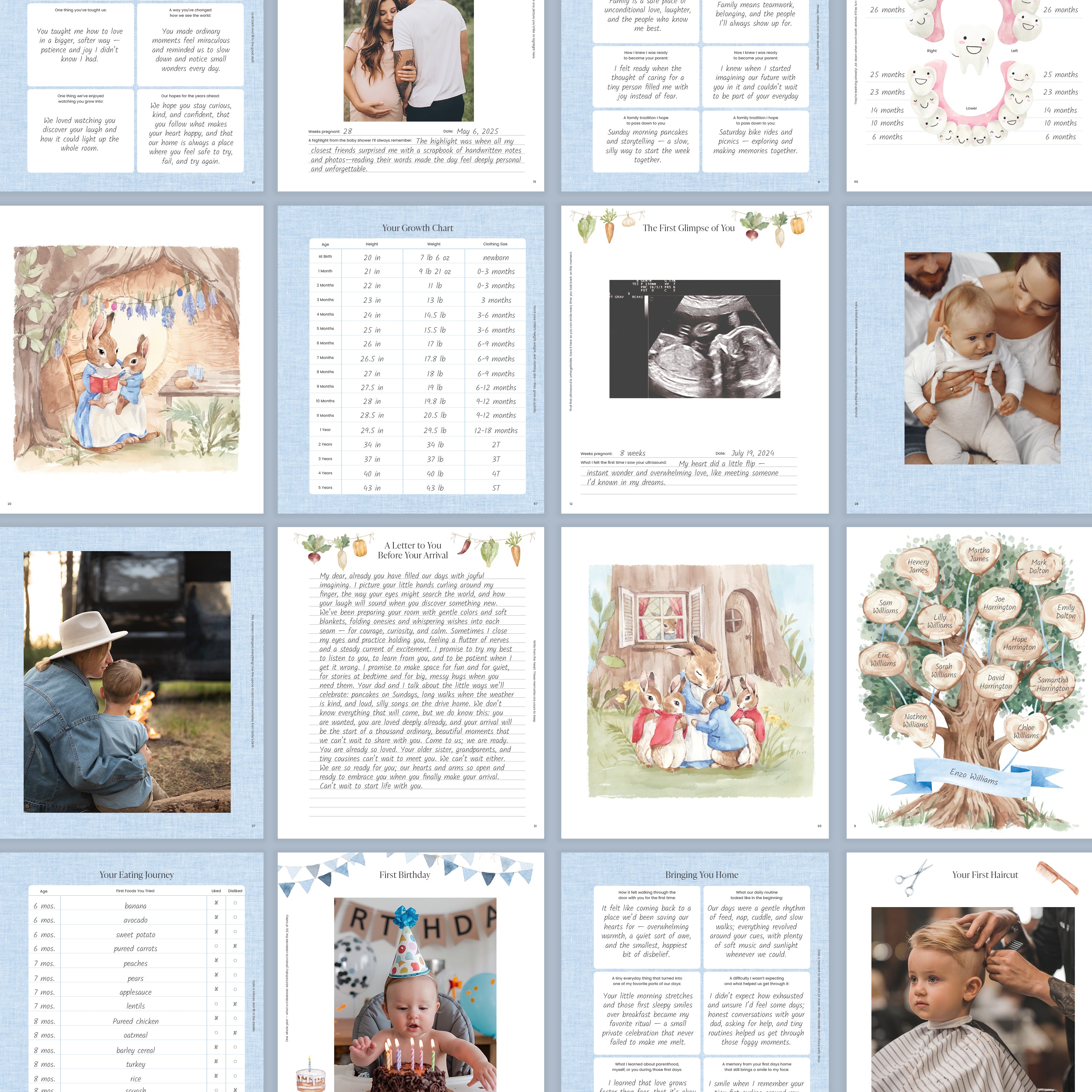 Carrot Lover Baby Memory Book (0–5 Years)