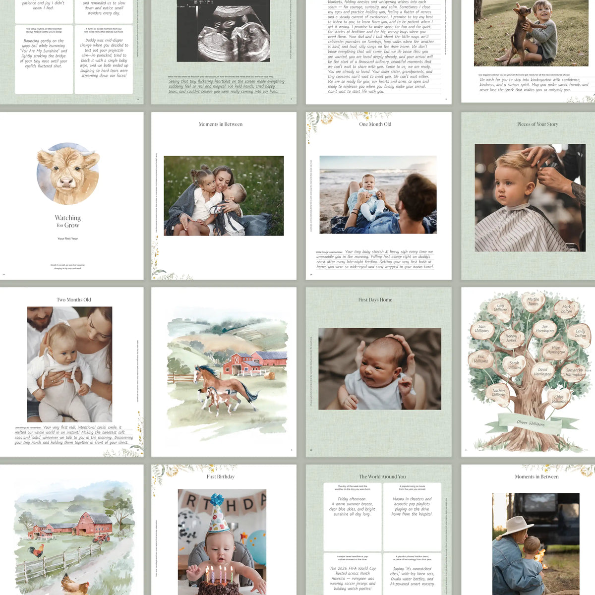 Bramble Farm Baby Memory Book (0–5 Years)