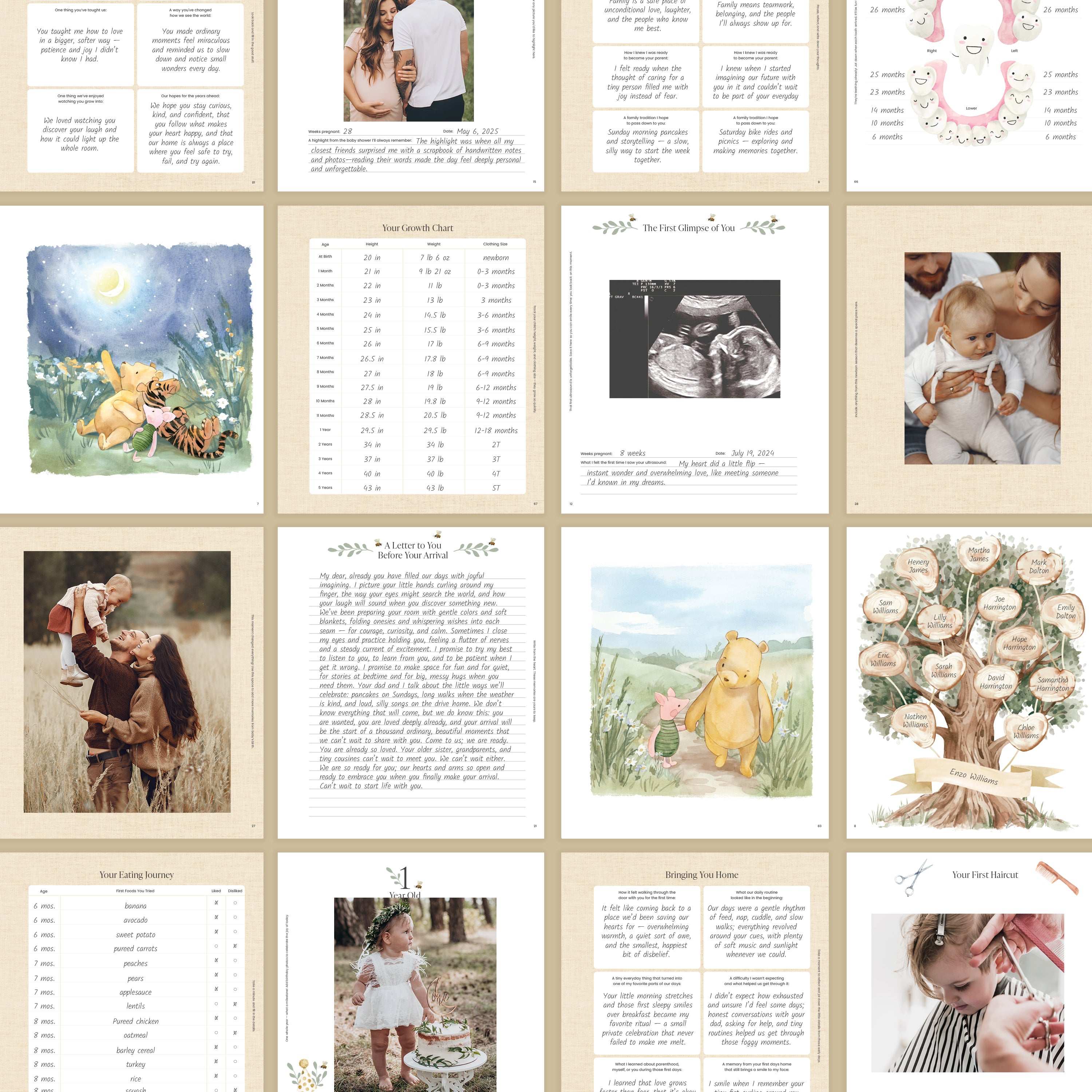 Hunny Lover Baby Memory Book (0–5 Years)