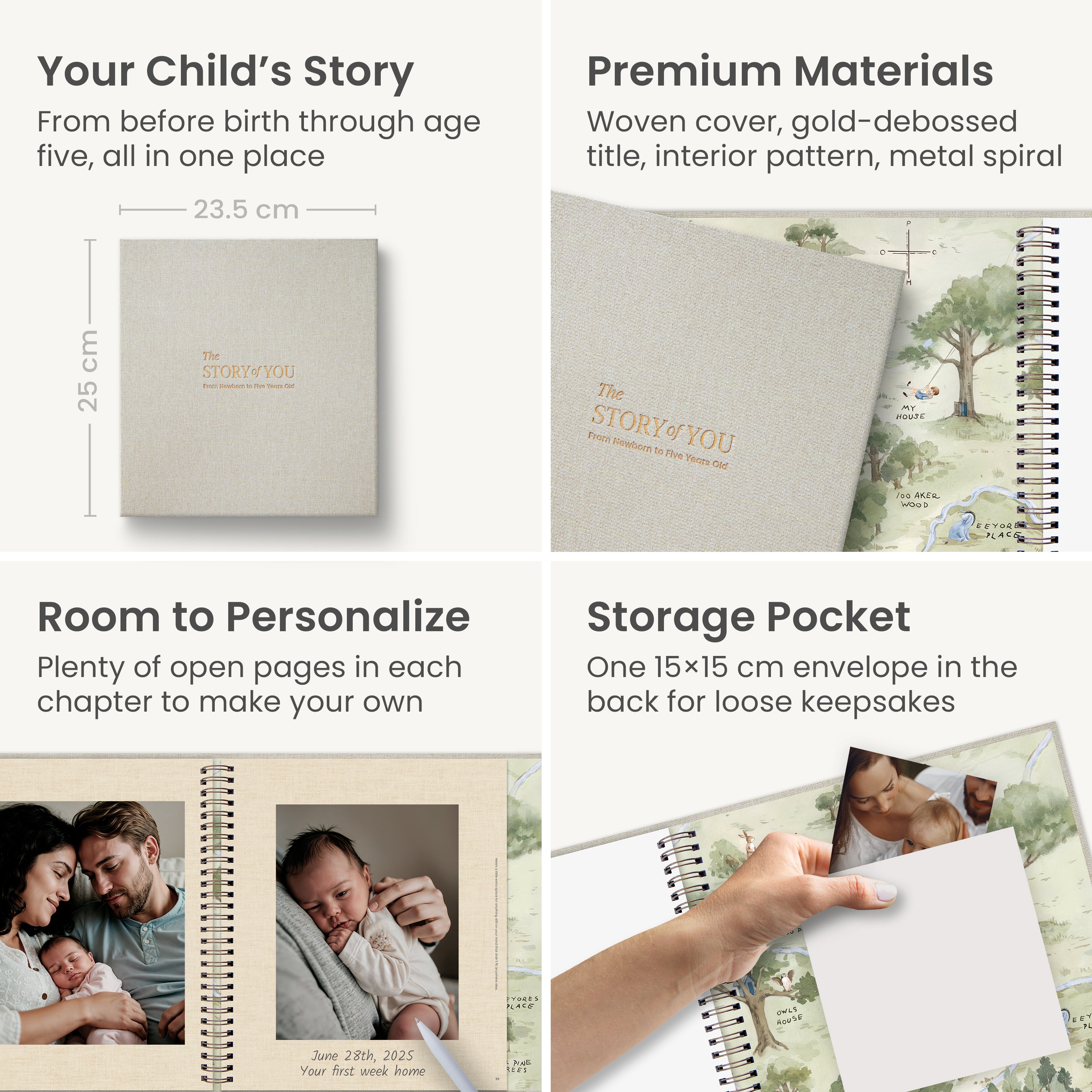 Hunny Lover Baby Memory Book (0–5 Years)