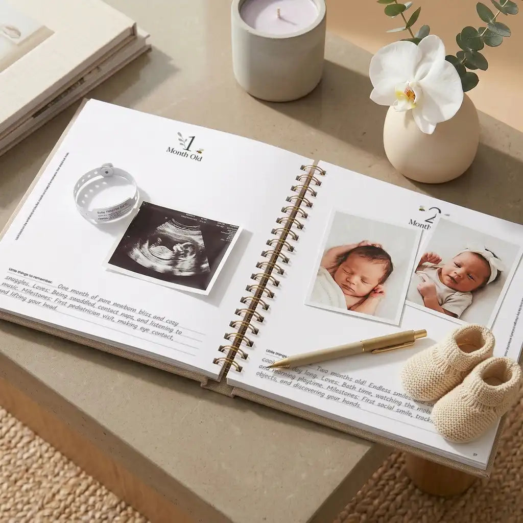 Hunny Bear Baby Memory Book (0–5 Years)