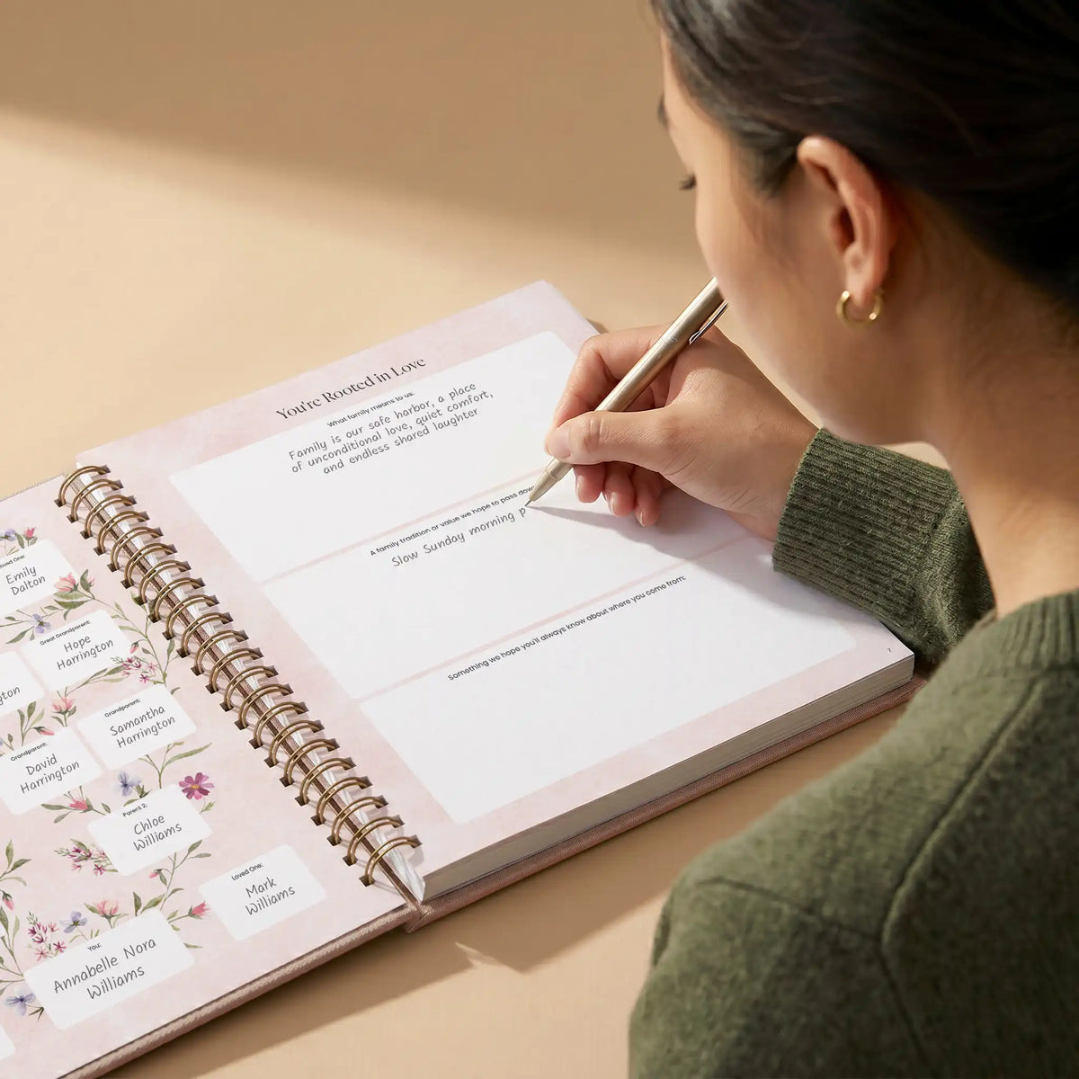 Petal & Bloom Baby Memory Book (0–5 Years)