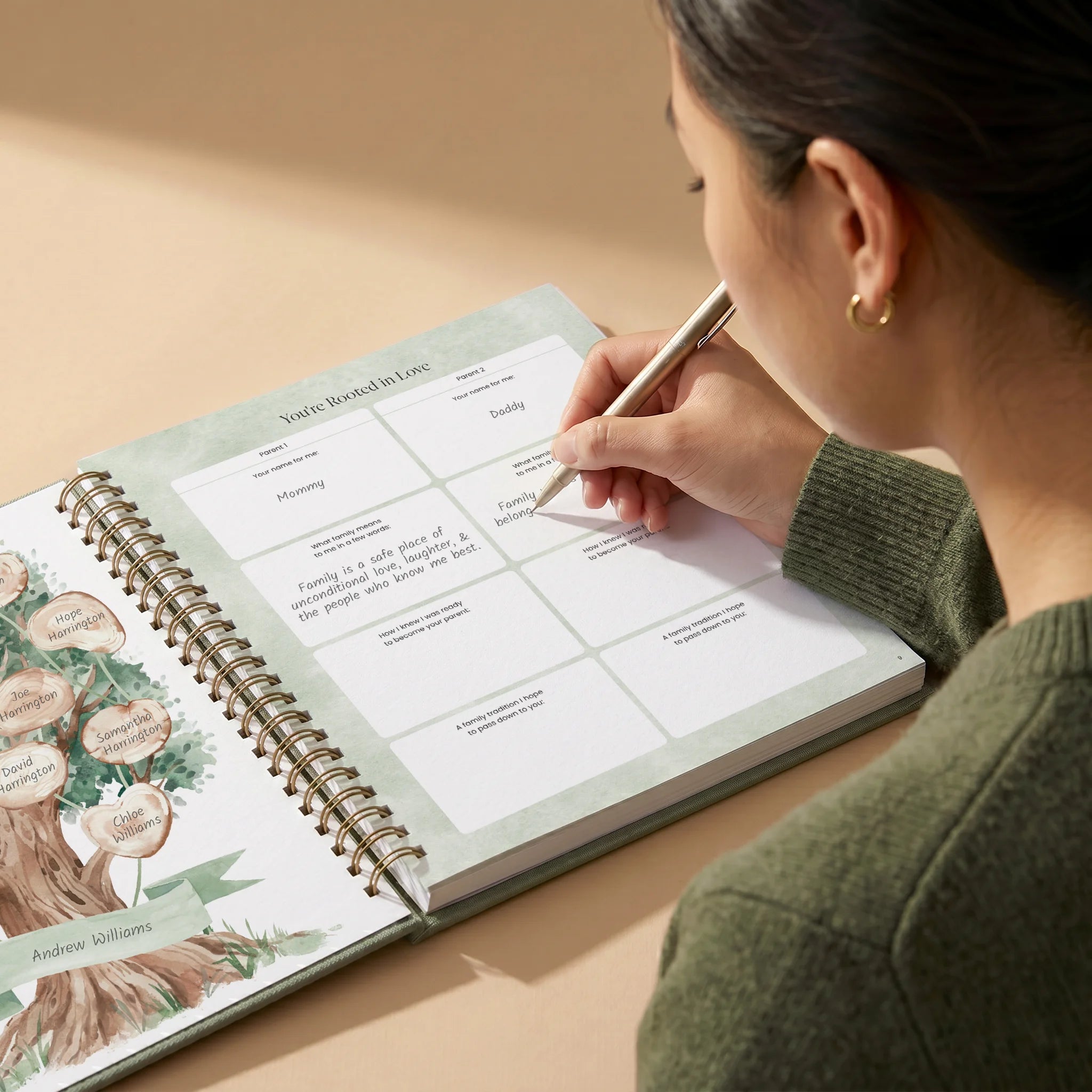 Forest Baby Memory Book (0–5 Years)
