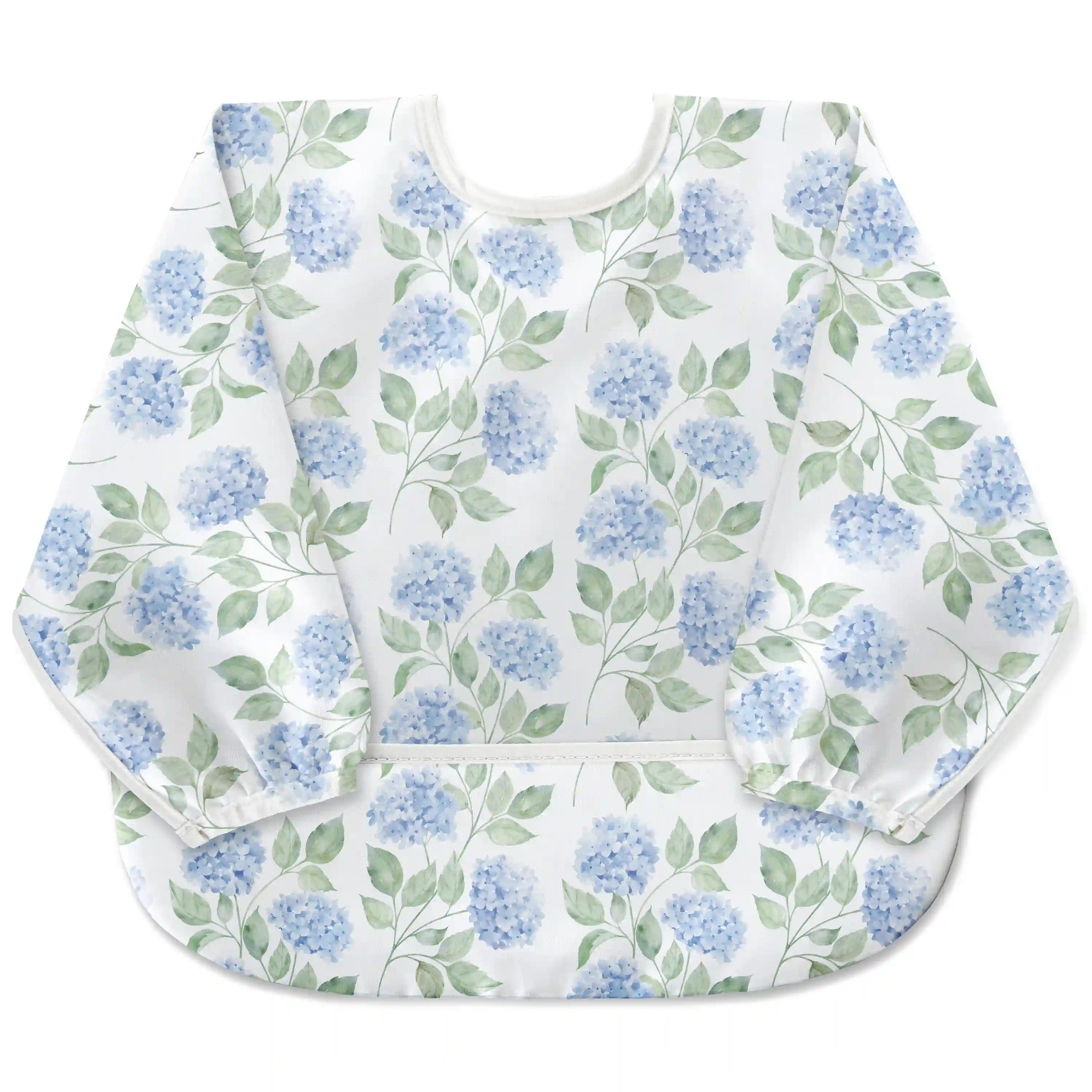 Hydrangea Waterproof Sleeved Bib