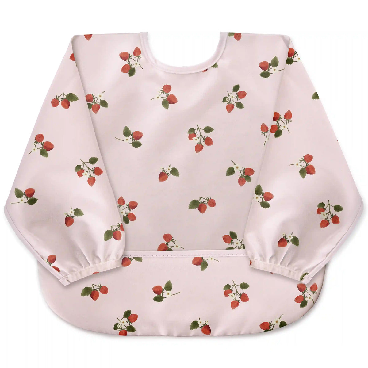 Strawberries Waterproof Sleeved Bib