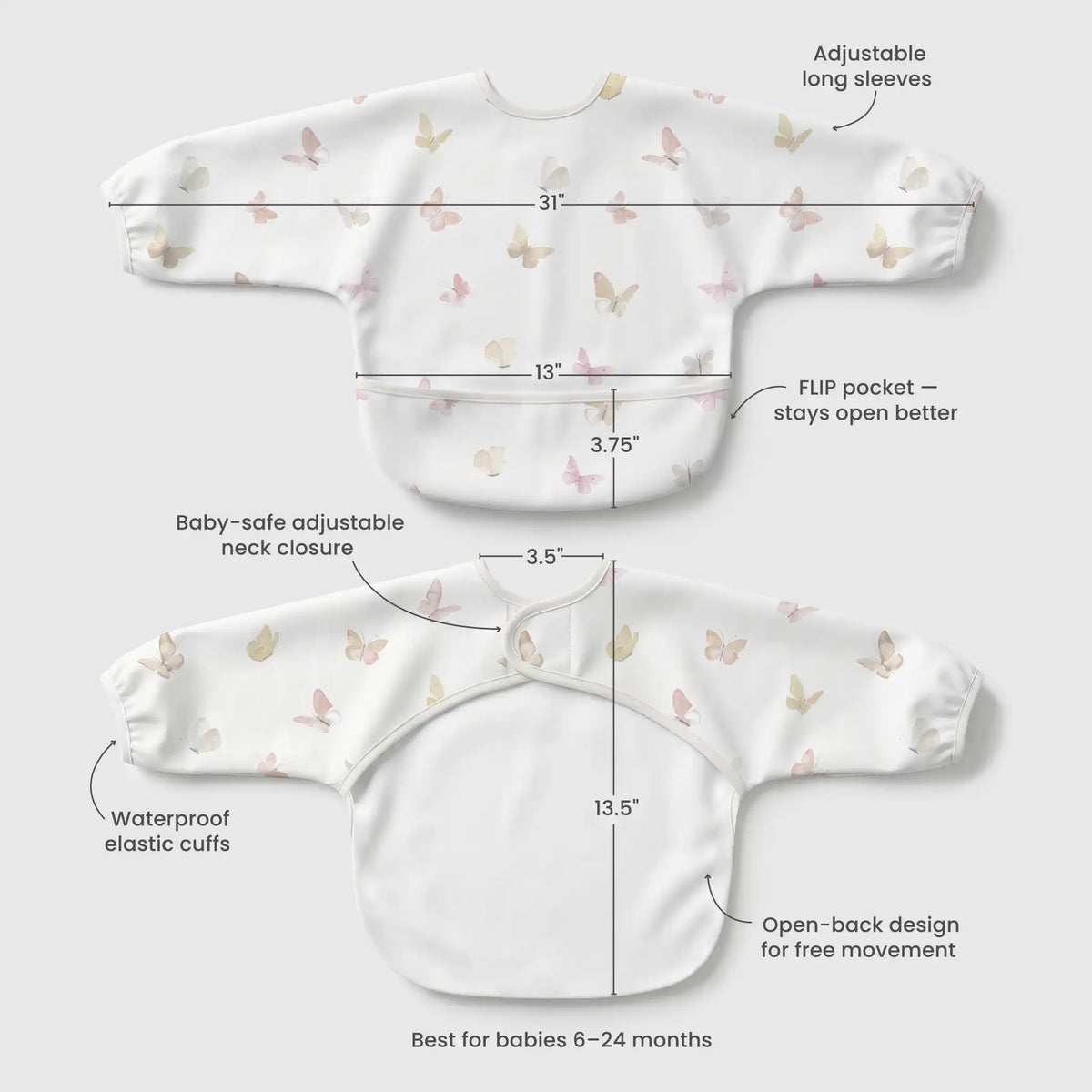 Tractors Waterproof Sleeved Bib
